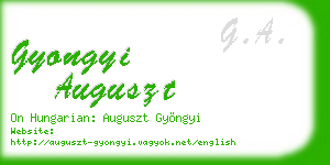gyongyi auguszt business card